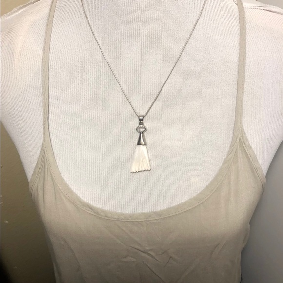 SOLD Scolecite & Herkimer Necklace - Picture 2 of 8